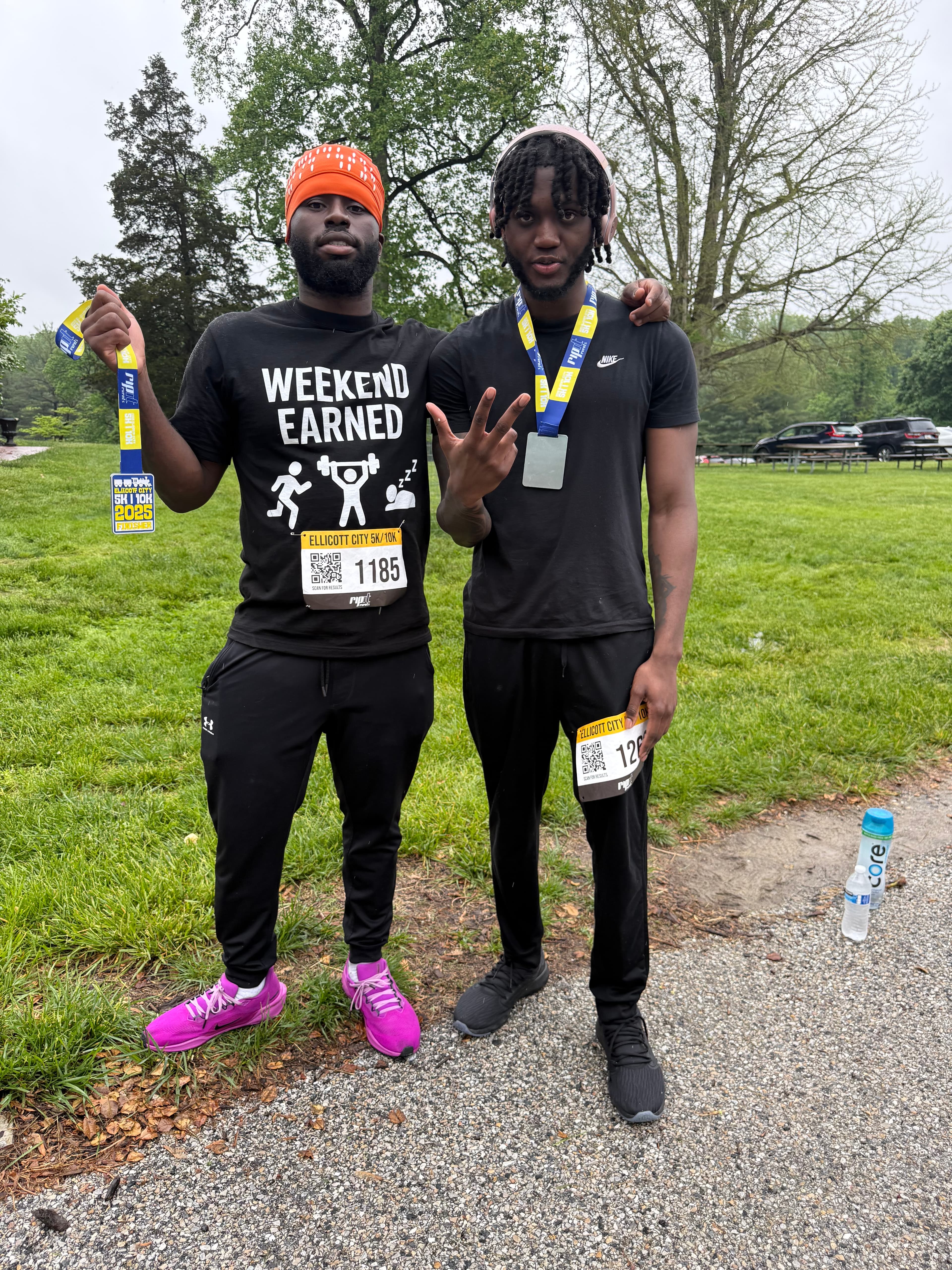 Customer wearing Weekend Earned gear